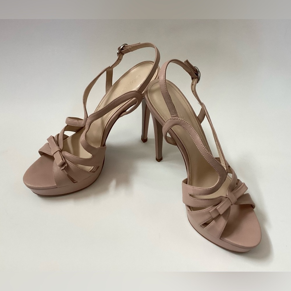 Mia Mag Leather Platform Sandals Size 39